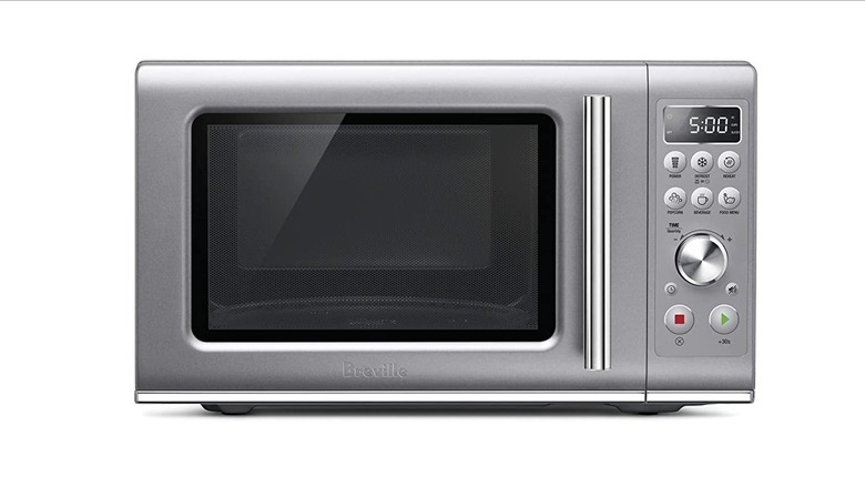 Breville microwave on a white background.