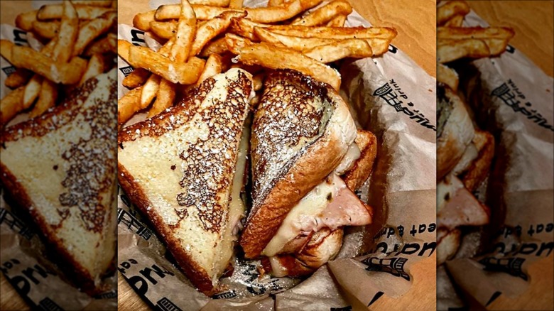 Monte Cristo with fries