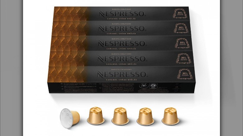 Nespresso caramel creme brulee pods