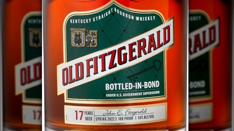 Front label of Old Fitzgerald bottle