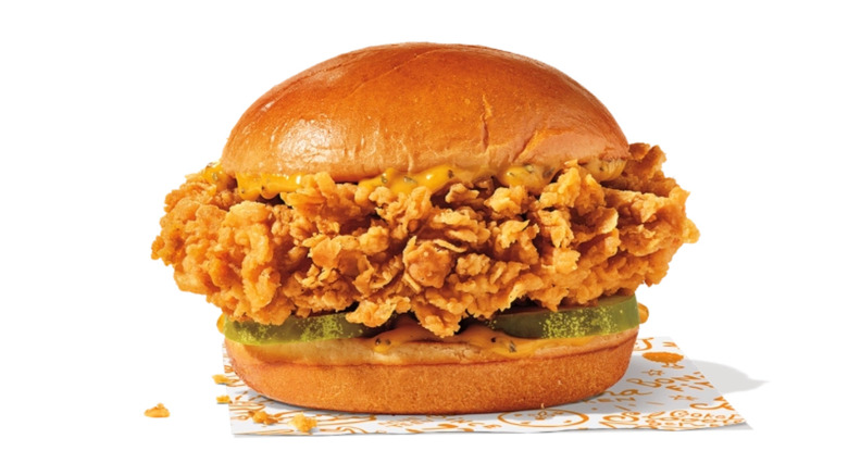 Popeyes Golden Chicken sandwich