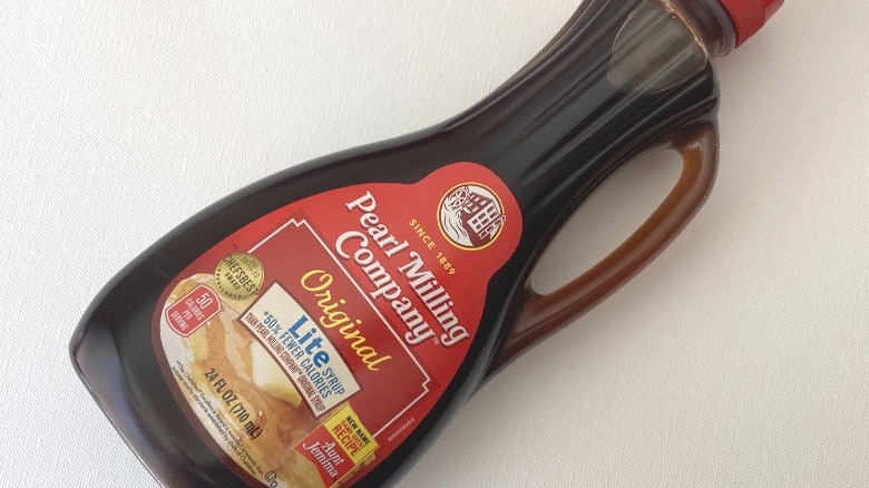 pancake syrup in bottle