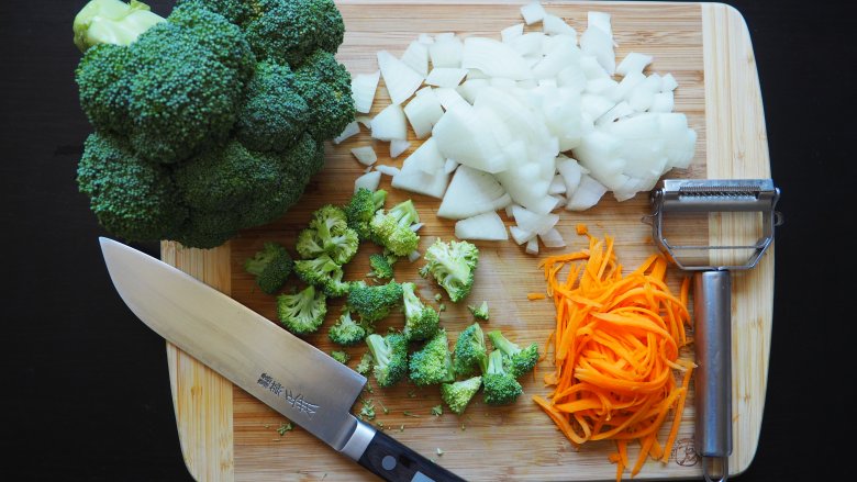 how to chop vegetables
