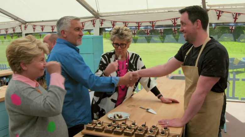 Dan Beasley-Harling receives a Paul Hollywood handshake