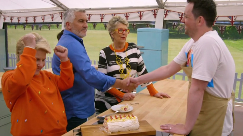 Dan Beasley-Harling receives a Paul Hollywood handshake