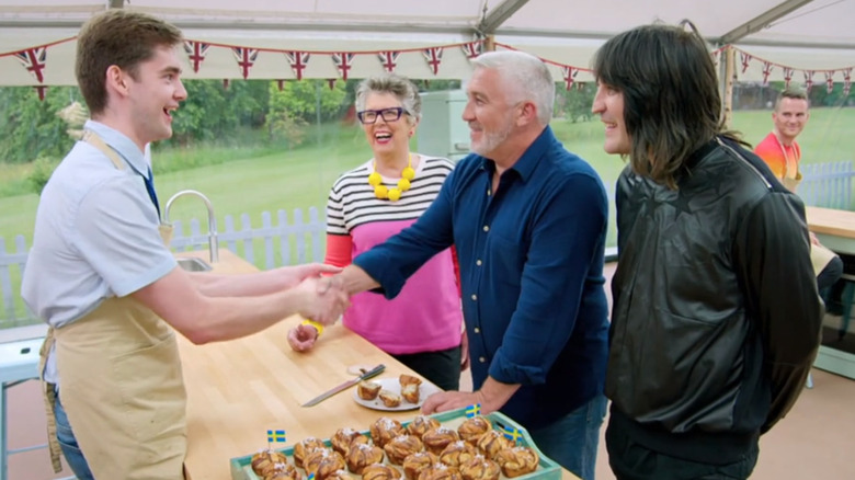 Henry Bird receives a Paul Hollywood handshake