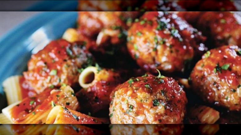 The Pioneer Woman's rigatoni meatballs