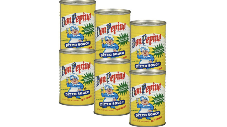 six cans of Don Pepino pizza sauce