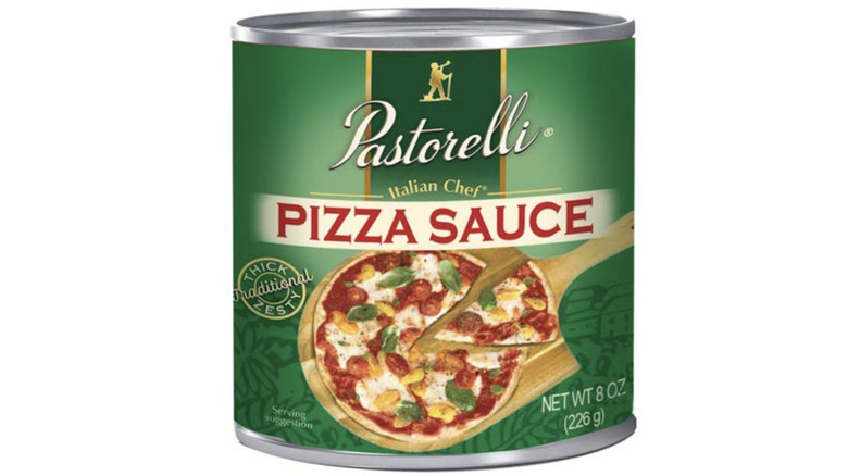 can of Pastorelli pizza sauce