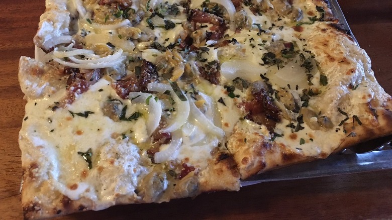 joe's squared baltimore bacon clam pizza