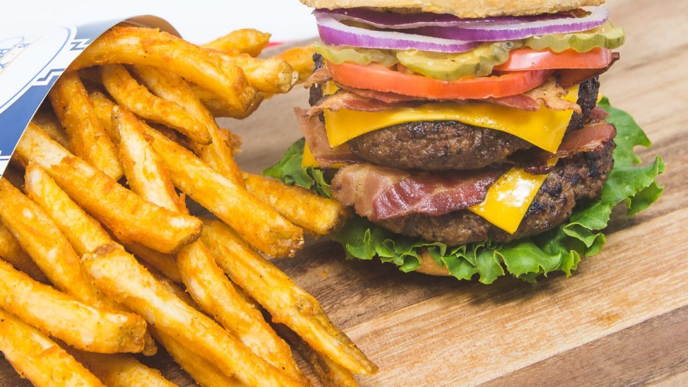 byu creamery burger and fries 