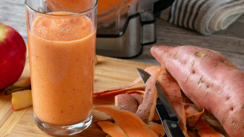 creamy healthy sweet potato juice