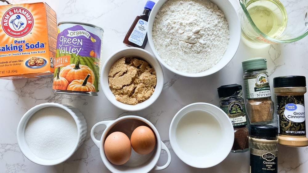 pumpkin muffin ingredients