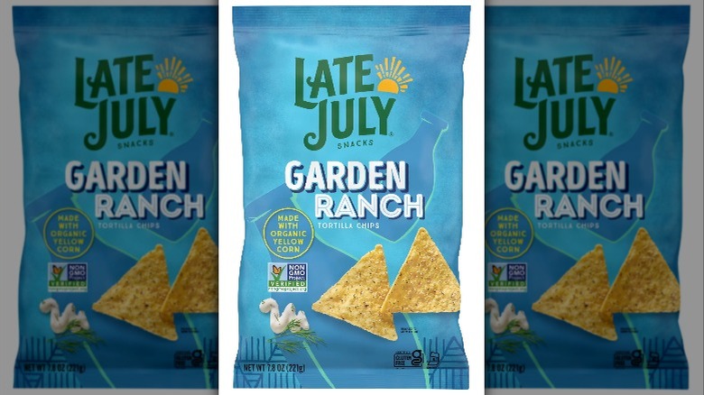 bag of garden ranch tortilla chips