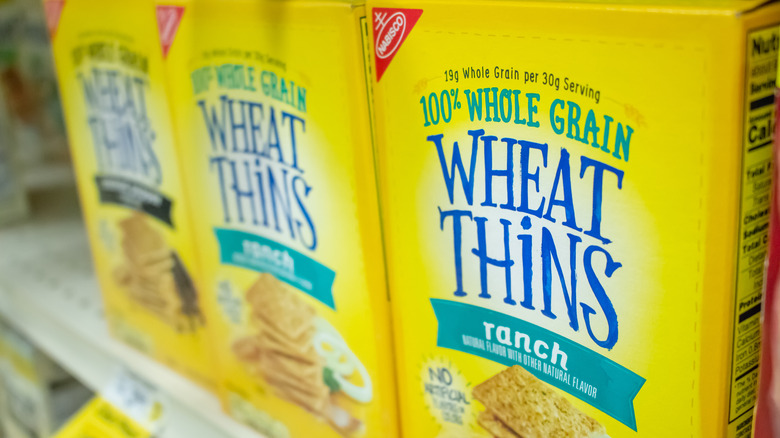 boxes of ranch wheat thins