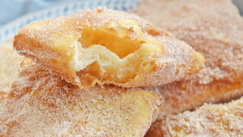 sopapilla with cinnamon sugar