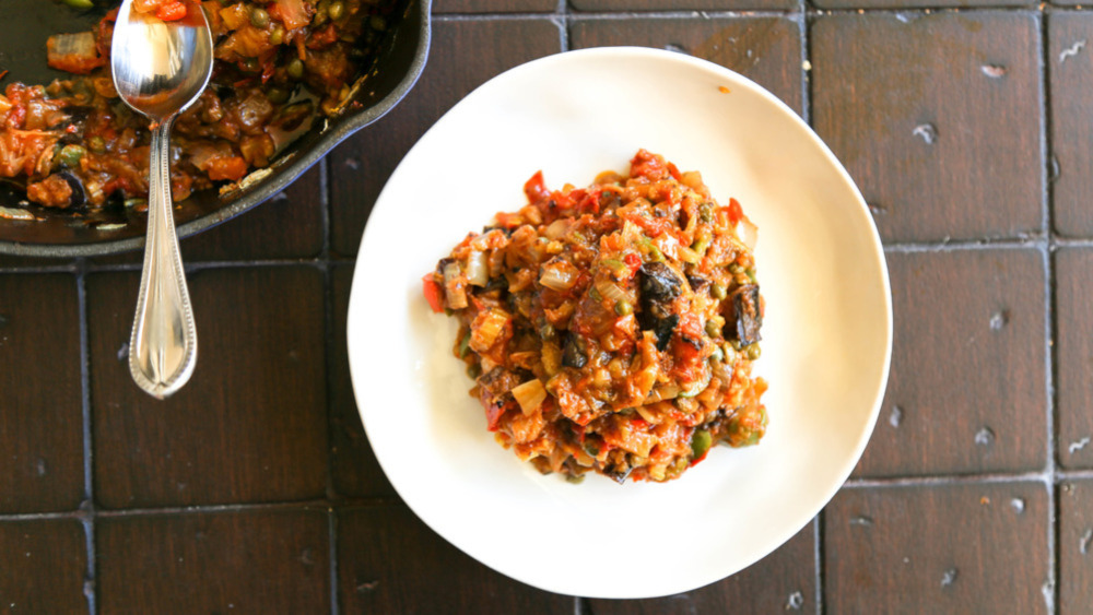 plate of Caponata