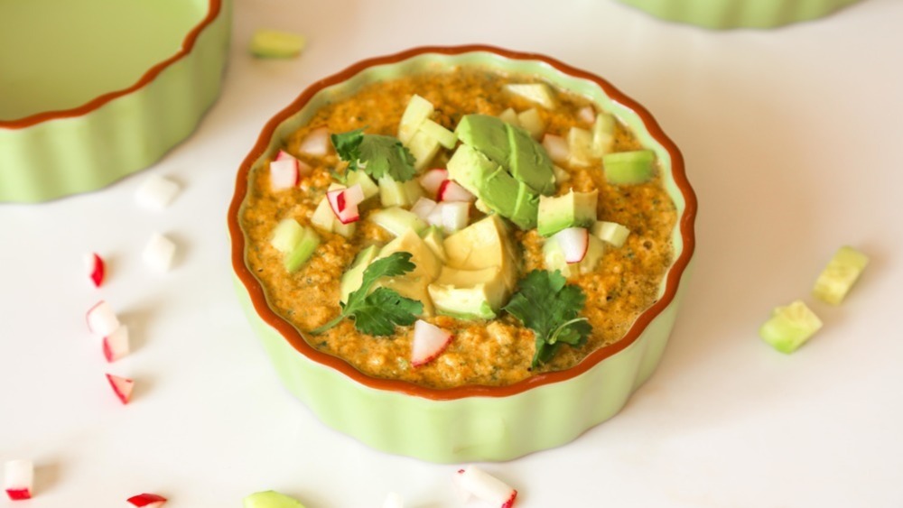 Gazpacho with avocado