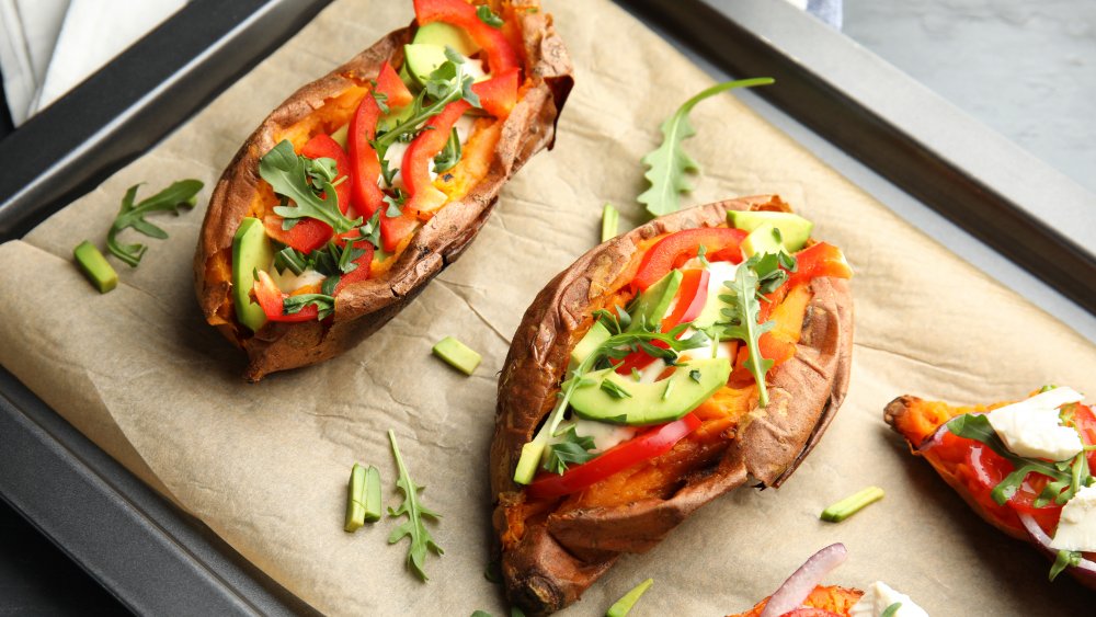 Stuffed baked potatoes recipe