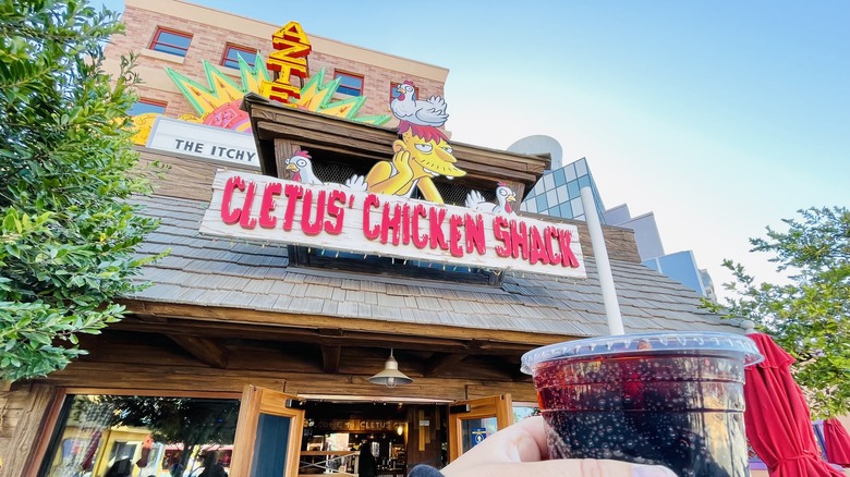 Cletus' Chicken Shack universal studios hollywood fried chicken buzz cola simpsons