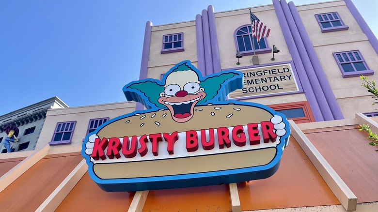 Krusty Burger universal studios hollywood the simpsons