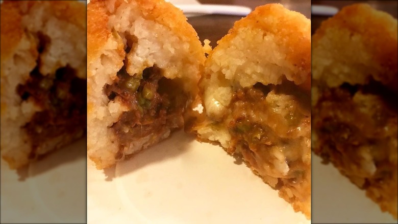 Arancini at Galleria Umberto in Boston, Massachusetts