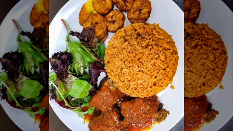 Jollof rice at Cafe Songhai in Peachtree Corners, Georgia