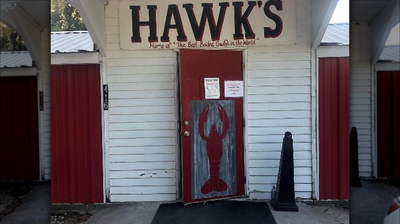 Hawk's Crawfish Restaurant entrance