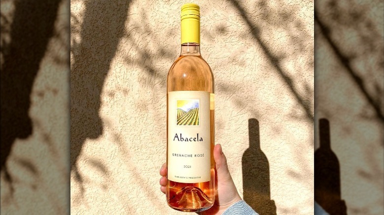 Bottle of Abacela grenache rosé