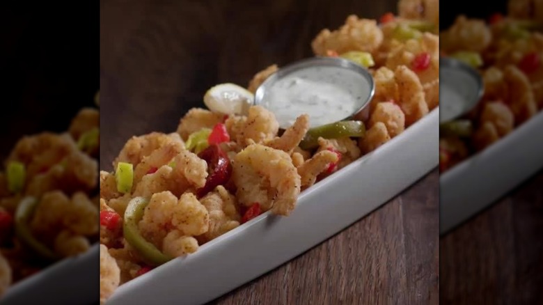 LongHorn Steakhouse shrimp with peppers