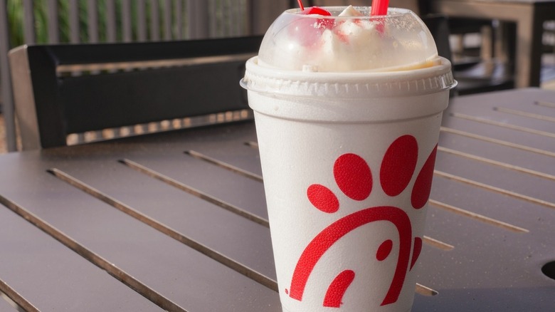 Chick-fil-A peach milkshake