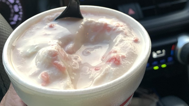 watermelon milkshake from Cook Out