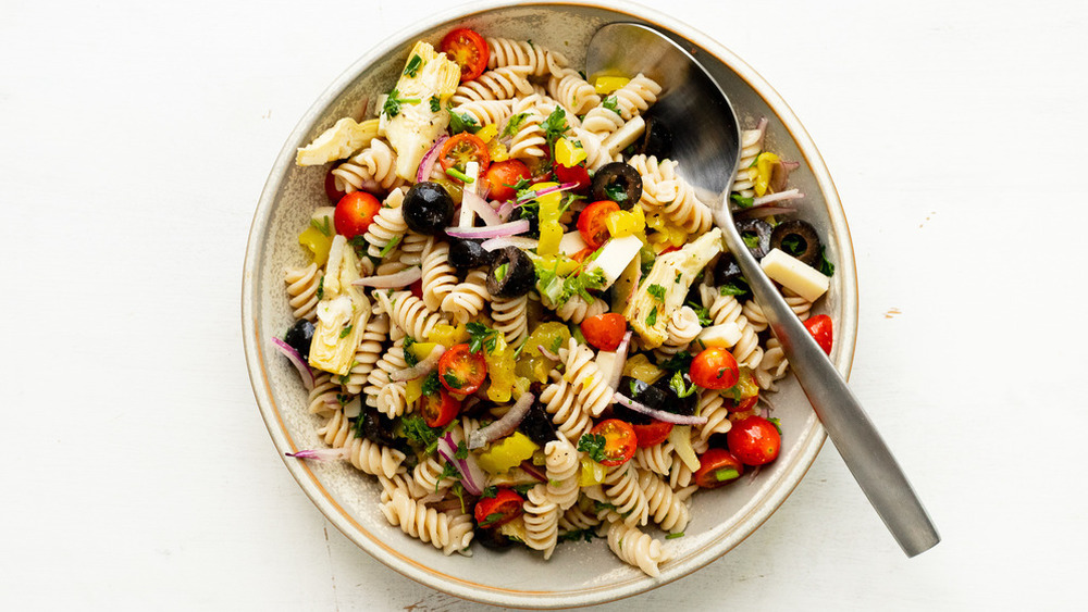 bowl of antipasto salad