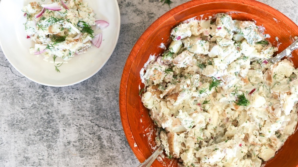 bowl of potato salad