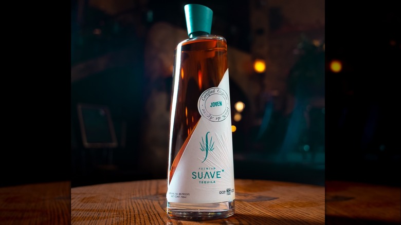 bottle of suave joven tequila