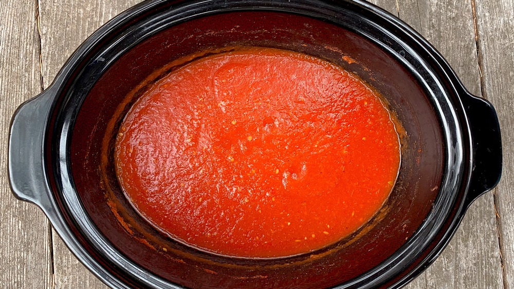 slow cooker marinara sauce