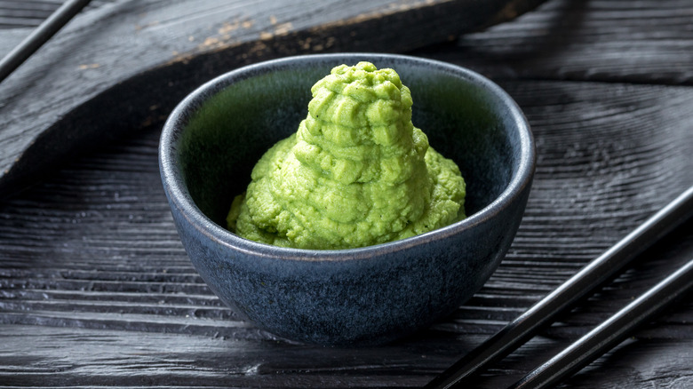 wasabi in ceramic bowl