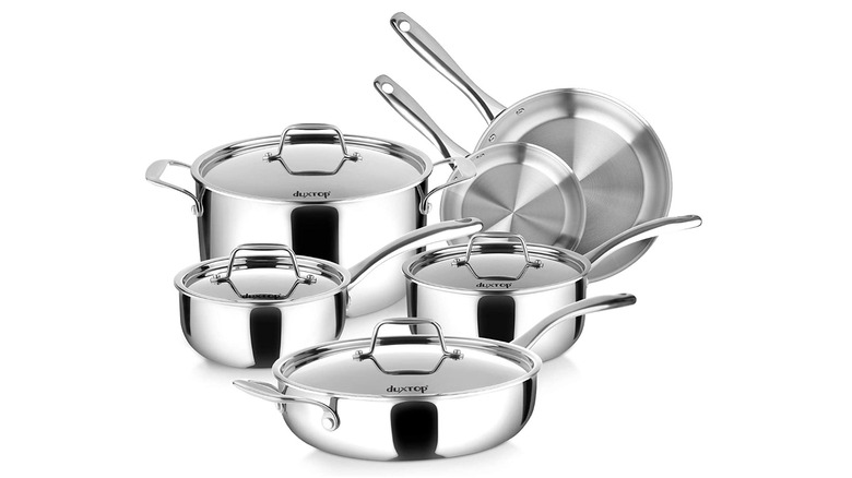 Duxtop 3-ply stainless steel cookware set