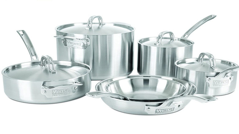 Viking Culinary 5-Ply Stainless Steel Cookware Set