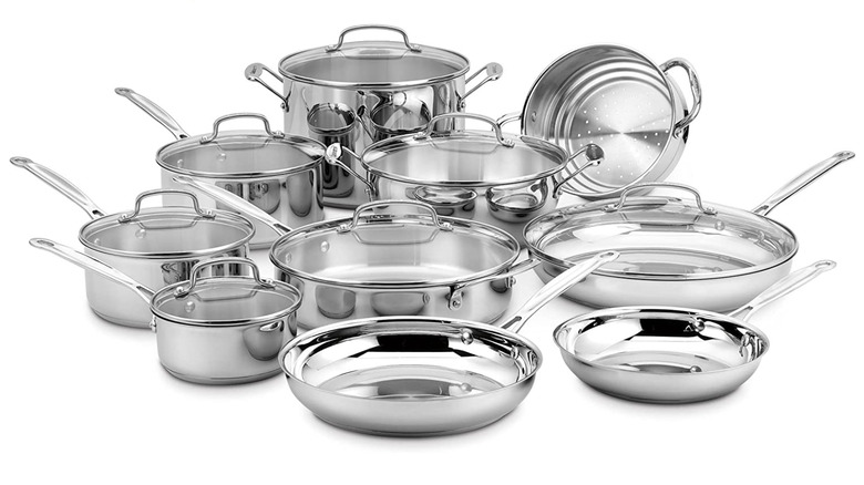 Cuisinart 17-piece stainless steel cookware set