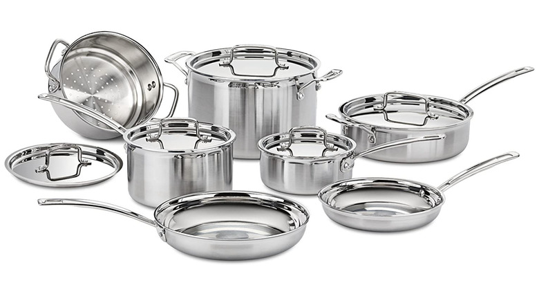 Cuisinart 12-piece stainless steel cookware set