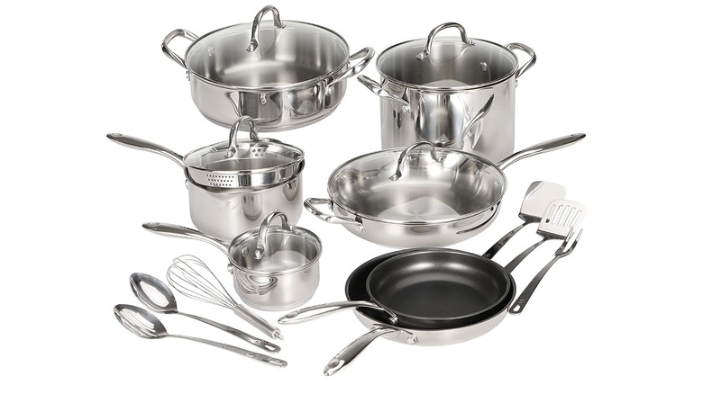 Kitchen Academy stainless steel cookware set