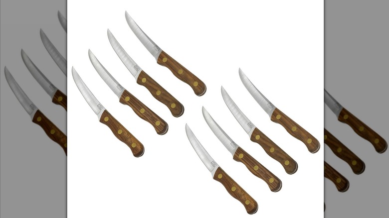 rows of knives