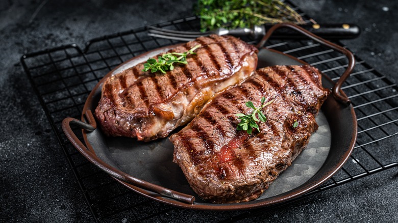 grilled flat iron steak