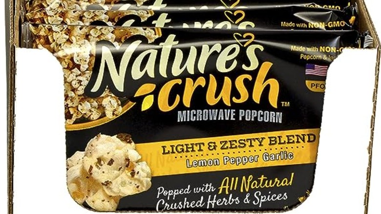 Nature's Crush lemon pepper garlic-flavored gourmet popcorn