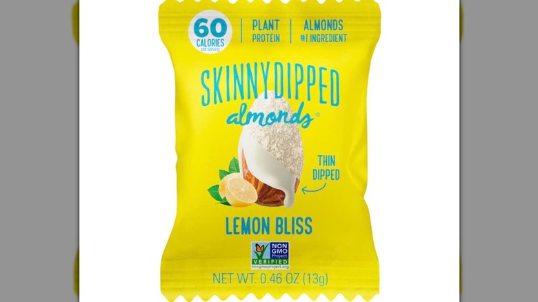 SkinnyDipped lemon bliss yogurt-covered almonds