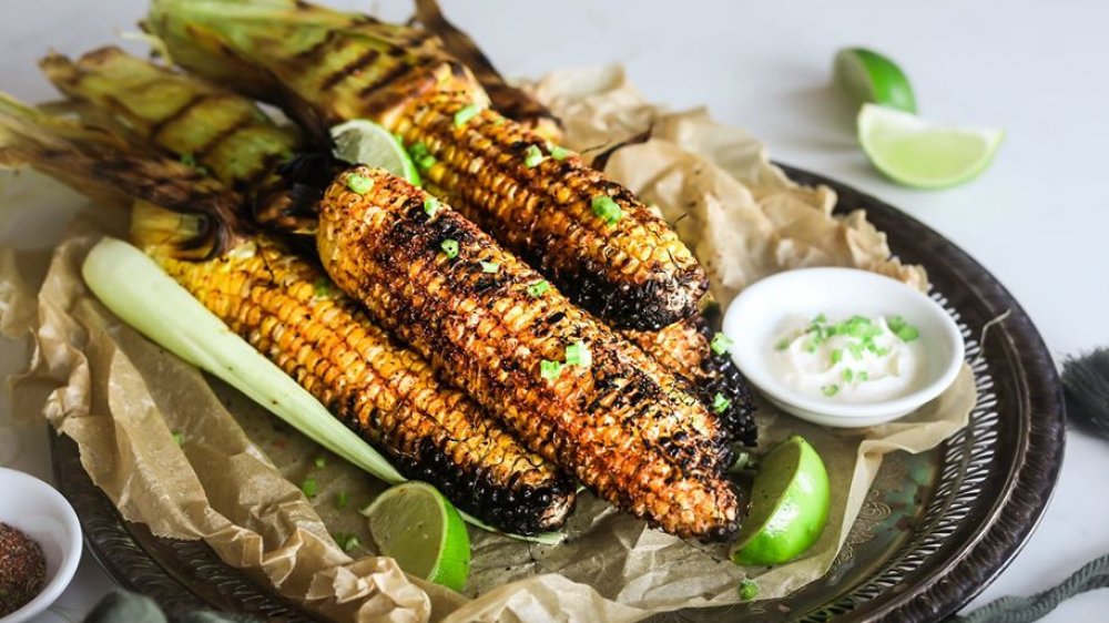 Spiced corn on the cob