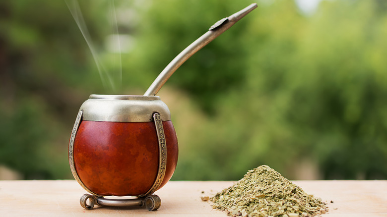 Yerba Mate in traditional mug