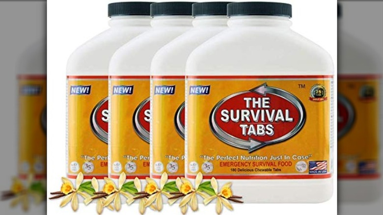 Jugs of survival tabs