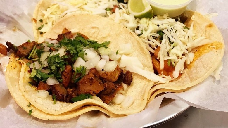 Carne adovada taco from Lone Star Taqueria